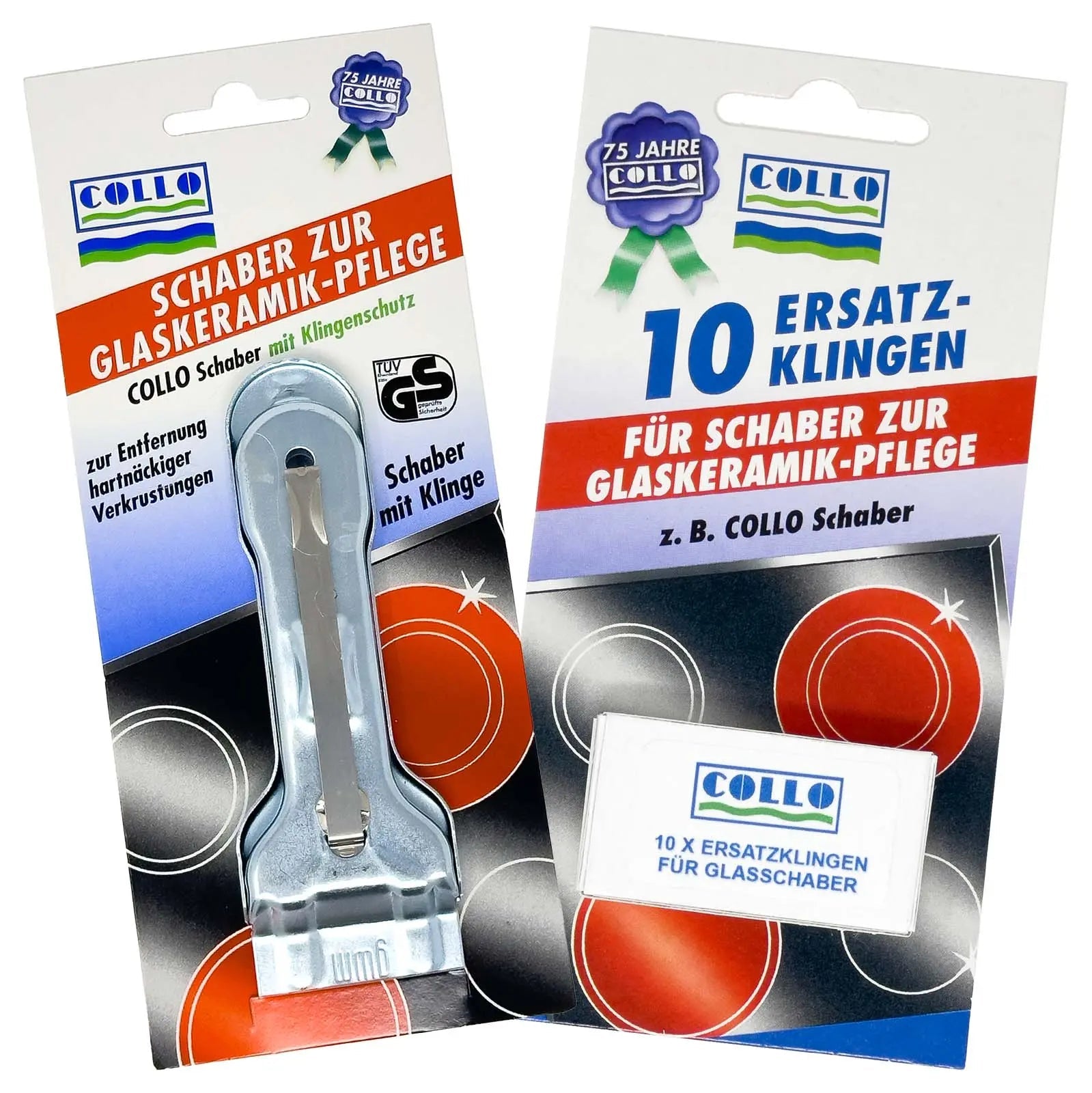 Bundle: Ceranfeldschaber + Ersatzklingen - 0510 - COLLO. simply clean.